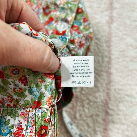 Roller Rabbit Multicolor Floral Crop Tank Top 70's Style Summer Size Medium Boho - Picture 5 of 9